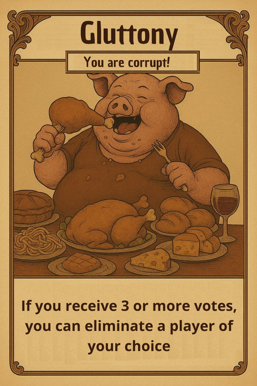 It's Not a Pig's Fault character art